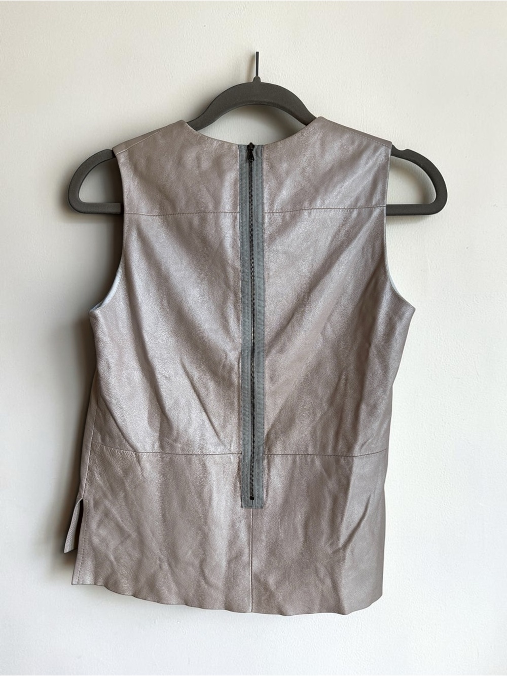 Judith & Charles Lambskin Leather Sleeveless Top | 4 - Picture 11 of 11